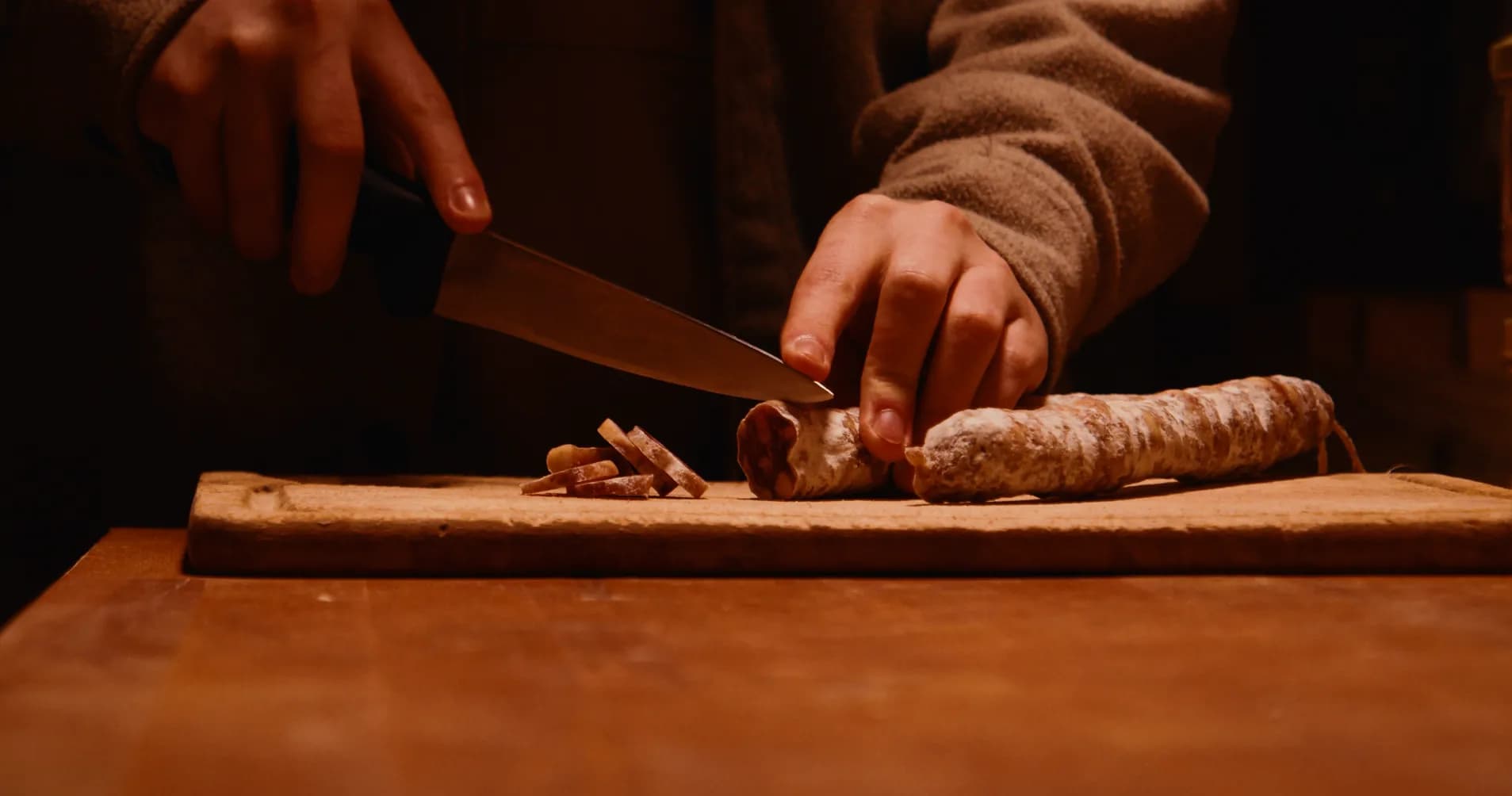 Saucisse sèche artisanale séchée à 980m, Ferme de Fontbonne