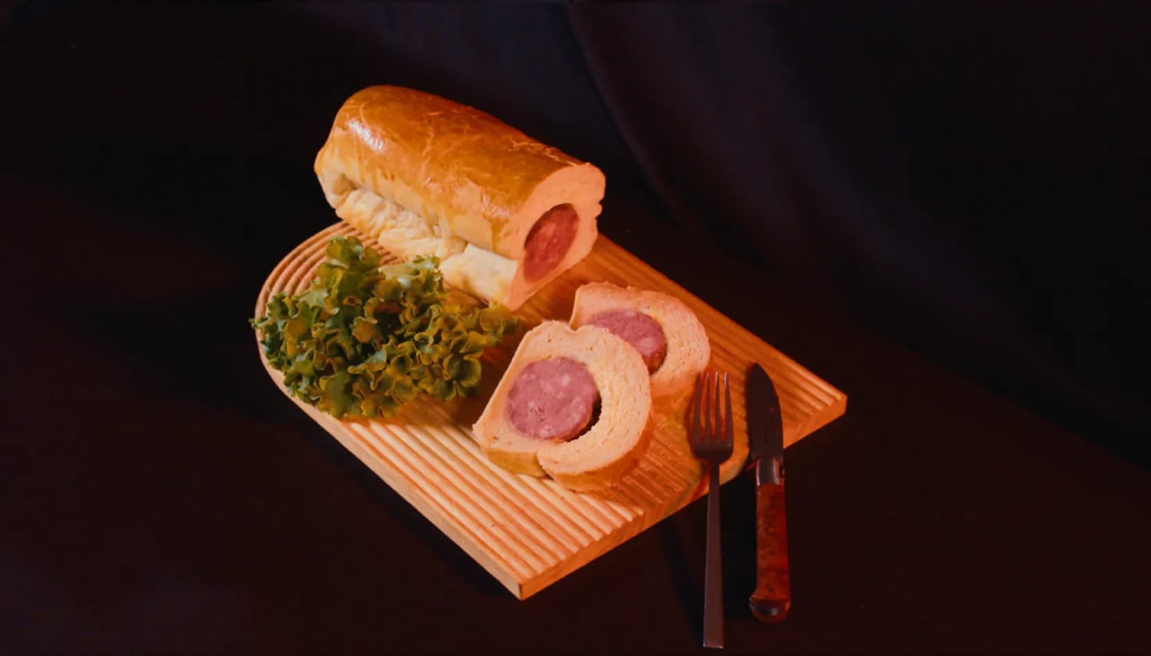 Saucisson brioché fermier, saucisson à cuire cuit dans une brioche moelleuse, Ferme de Fontbonne Yssingeaux Haute-Loire