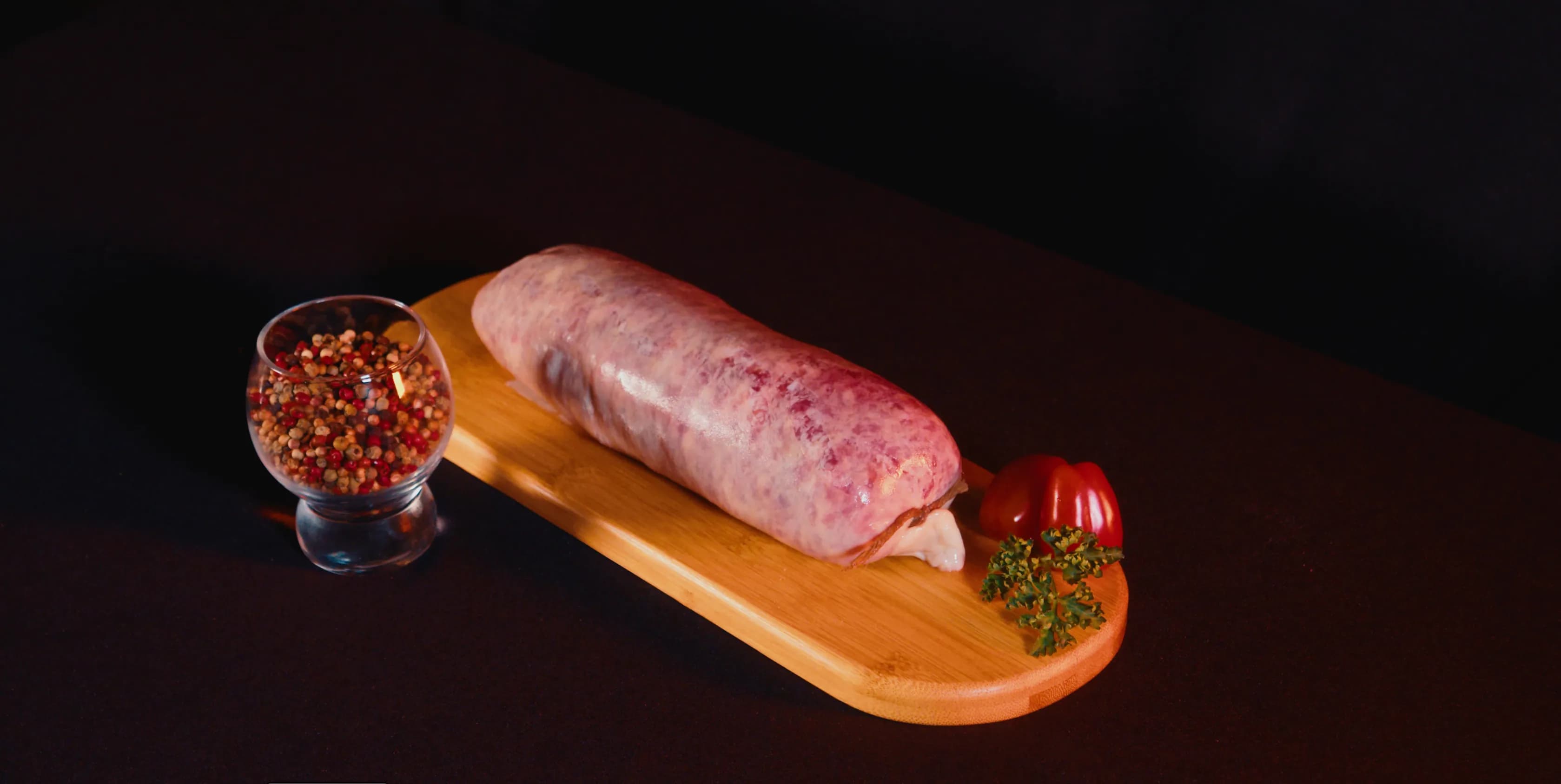 Saucisson à cuire artisanal en boyau naturel, recette auvergnate pour potée, Ferme de Fontbonne Yssingeaux